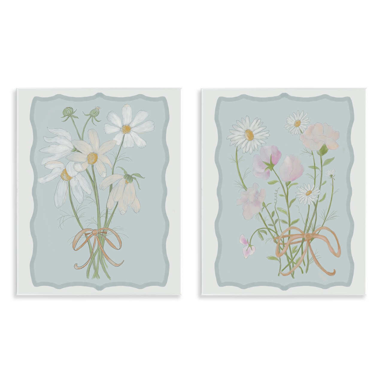 Stupell Industries Vintage Spring Clippings 2pc Wall Plaque Set, design by Leslie Hermosa
